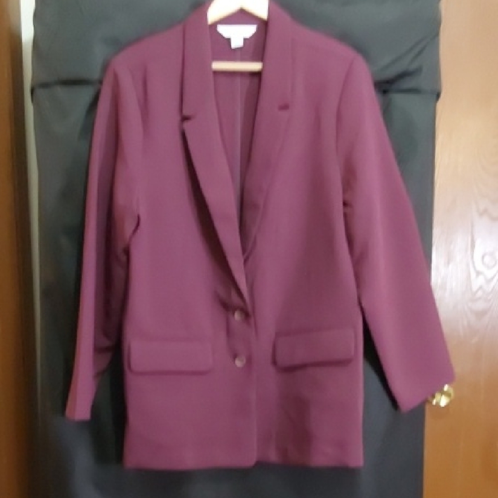 Old Navy Women's Blazer in Deep Burgundy
